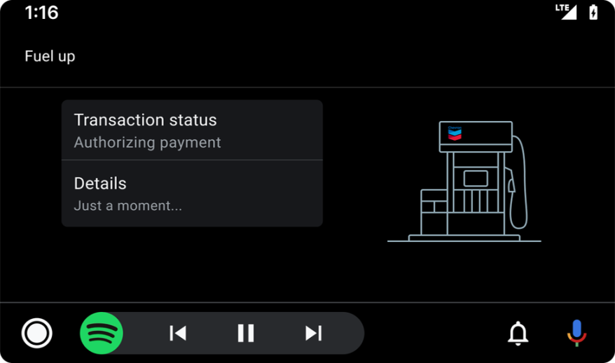 Confirm and authorize your payment screen