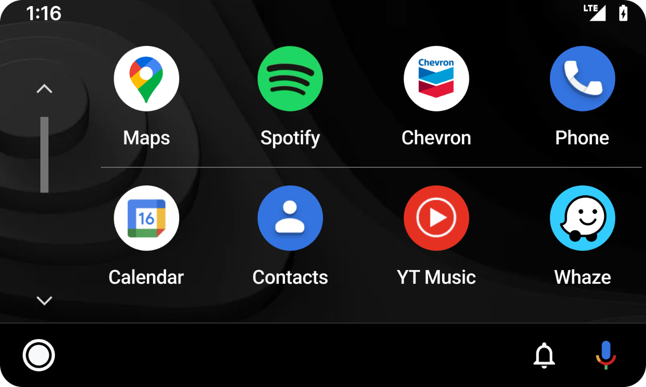 Chevron App screen 